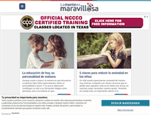 Tablet Screenshot of lamenteesmaravillosa.com